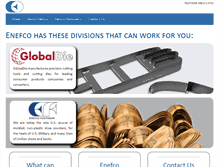 Tablet Screenshot of enefco.com